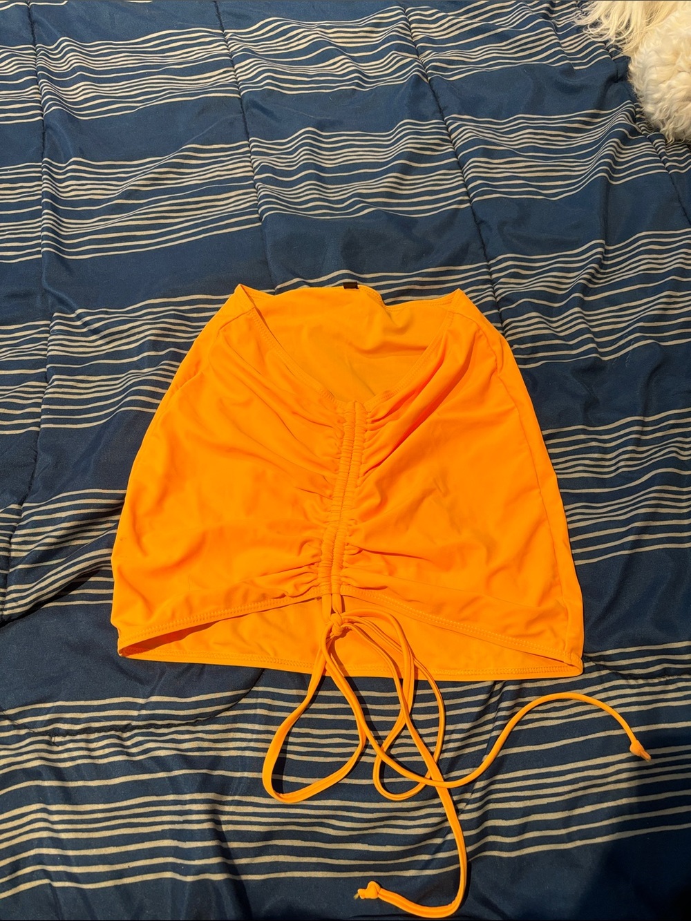 Bright Orange Mini Skirt